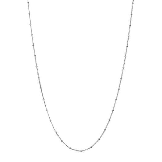 Nala choker halskæde i sølv 40 cm med små sølvperler fra Maanesten.